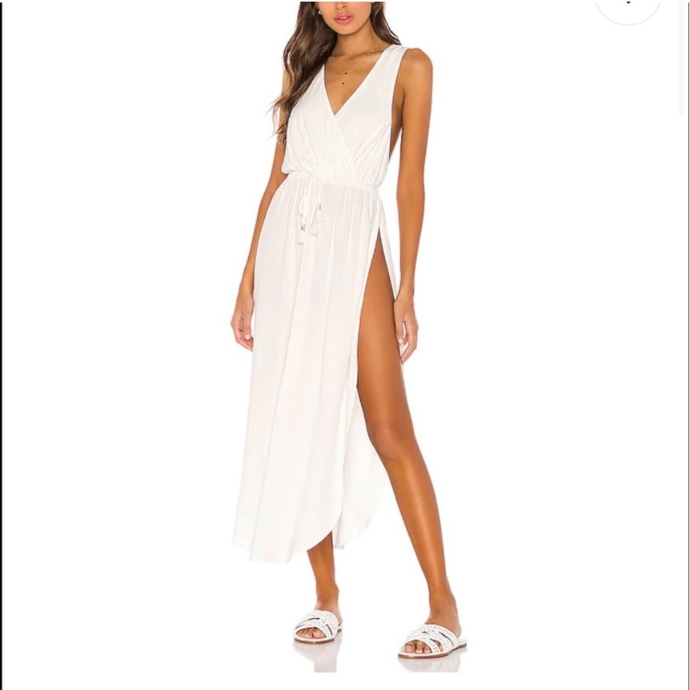 L*SPACE Kenzie Dress Cover Up NWT in Cream/ White Size Medium